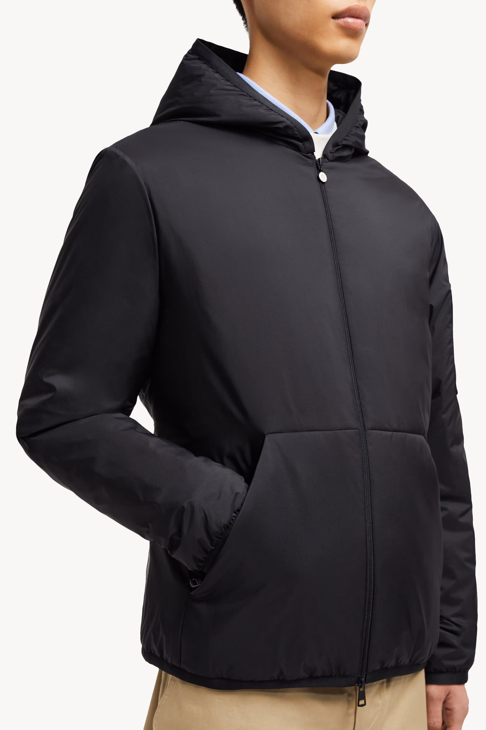 Monteynard Hooded Short Down Jacket Men Black Moncler 6